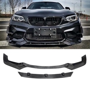 Auto Body Kits Carbon Sword V Style Bumper Front Lip Chin Spoiler Winglet <b>Splitter</b> for BMW F87 M2C 2016+ - Product Image 3
