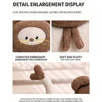 Coussin en peluche chat mignon, coussin en peluche doux, vente en gros, fabricant de jouets en peluche personnalisés, décoration de canapé et cadeaux pour enfants