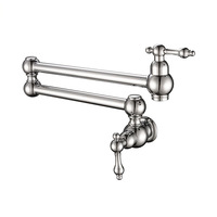 Nouvelle Robinet de Cuisine Mural Simple Eau Froide Pivotant à 360 Degrés avec Tuyau Extensible XR8555