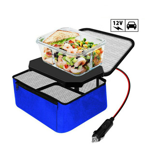 Portable Electric Mini Oven Container Food Warmer Heating Lunch Box Bag for car