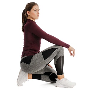 Leggings Deportivos Personalizados para Mujer, de Spandex/Poliéster, Transpirables, Antibacterianos, de Cintura Alta, Conjunto Completo, Pantalones de Montar a Caballo - Product Image 6