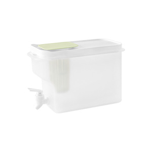 Pichet à eau froide rectangulaire 3,8 L résistant à la chaleur avec robinet pour le stockage des boissons estivales - Product Image 3