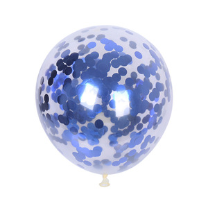 12 pulgadas Popular Party Supplies Cumpleaños Metálico brillo Globo Transparente Bobo Globos con lentejuelas - Product Image 6