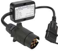 Connecteur de remorque européen 7 voies vers prise américaine 4 voies, convertisseur de circuit de feux arrière pour caravane, bateau, remorque
