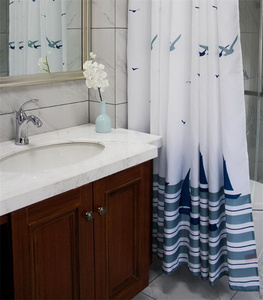 <strong>Nautical</strong> Anchor Shower <strong>Curtain</strong> Waterproof Fabric Bathtub <strong>Curtain</strong> Polyester Boys Bathroom Decorative Shower <strong>Curtain</strong> - Product Image 3