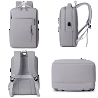 Tas Ransel Laptop Kapasitas Besar Tahan Lama Bergaya dengan Logo Kustom dan USB untuk Pria, Kasual, Aktivitas Luar Ruangan, Penggunaan Sehari-hari, dan Perjalanan