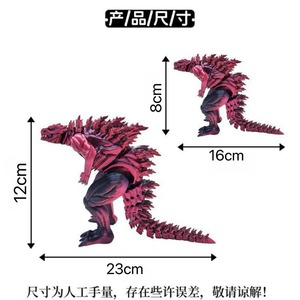 Statue de Godzilla en résine bleue, figurine de collection, modèle de personnage contemporain, décoration pour collection personnelle - Product Image 3