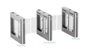 Indoor and Outdoor Automatic Access Control Barrier Swing Rotary Gate 304 Stainless Steel Bidirectional High Speed Safe - Product Image 1