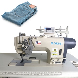 Twin Needle Programmable High Speed <b>Lock</b> Stitch <b>Thread</b> Trimmer Automatic Feed Industrial Sewing Machine for Garments - Product Image 2