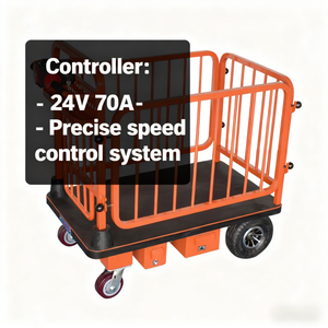 Chariot à plate-forme à main électrique d'une capacité maximale de 300kg avec une puissance de moteur de 300W pour les opérations de <span class=keywords><strong>transport</strong></span> de marchandises industrielles - Product Image 2