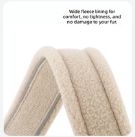 Collier pour chien en toile respirante, réfléchissant, rembourré et durable, avec boucle en métal robuste, pour chiens de taille moyenne à grande.