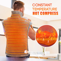 Couverture chauffante électrique pour les épaules avec doublure amovible et lavable, contrôle de la température multi-niveaux, coussin chauffant