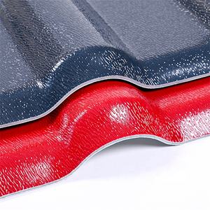 Современный дизайн Изолированный УФ ПВХ кровельный лист ASA экологическая римская гофрированная полимерная панель Черная синтетическая смола черепица - Product Image 3