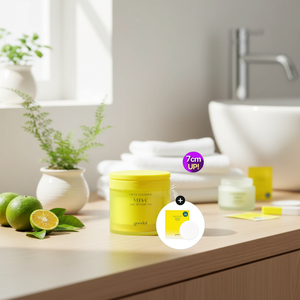 Almohadilla para el cuidado de la cicatriz de alta calidad Goodal Green Tangerine Vita C Dark Spot Care 70P con regalo especial adicional de 10P. - Product Image 3