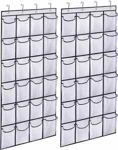 Household Non-woven Fabric Door Hanging <b>Shoe</b> Organizer for Closet with 24 Pockets - Product Image 1