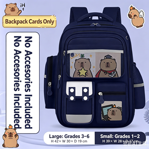 Sac à dos d'étudiant mignon de style dessin animé, sac à dos léger et imperméable de grande capacité pour les enfants de la 1ère à la 6ème année du primaire - Product Image 3