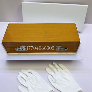Caja de Almacenamiento para Relojes de Lujo, Cuadrada, de Cuero Amarillo de Alta Calidad, Resistente a Impactos, con 5 Ranuras y Forro de PU, Serie de Marca - Product Image 4