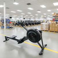 Máquina de Remo Comercial con Resistencia al Viento, Equipo de Entrenamiento Cardiovascular para Gimnasio, para Entrenamiento HYROX