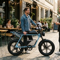 Vélo électrique polyvalent à 7 vitesses avec frein hydraulique, vélo électrique tout-terrain pour la livraison urbaine et les loisirs