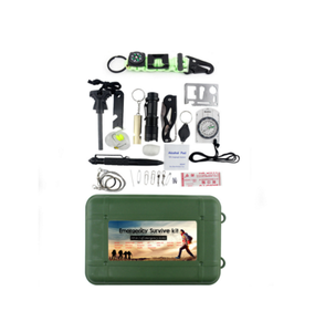 <span class=keywords><strong>GANYU</strong></span> Kit de Supervivencia de Bolsillo 18 en 1, Equipo de Emergencia para Campismo, Senderismo, SOS, Multiherramientas, Negro, No Impermeable - Product Image 5