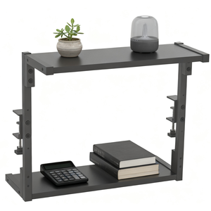 <span class=keywords><strong>CHICON</strong></span> Standing Clamp-On Metal Single Tier Desk Organizer Estantería Soporte para dispositivos de juego Almacenamiento de joyas-Multifunción - Product Image 2