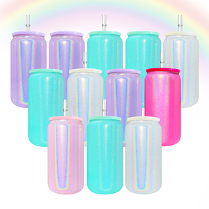 USA kho 16oz Holographic ánh sáng lung linh long lanh trống thăng hoa cầu vồng thủy tinh có thể 16ozchqb02 16ozshimmer25 16ozppl - Product Image 3