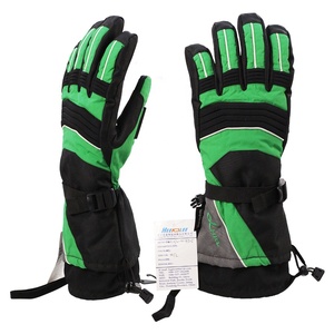 Vente directe du fabricant Gants <span class=keywords><strong>de</strong></span> <span class=keywords><strong>ski</strong></span> verts pour le snowboard et le <span class=keywords><strong>ski</strong></span> Caractéristiques <span class=keywords><strong>de</strong></span> protection UV - Product Image 1