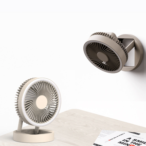Ventilateur de bureau et portable rechargeable par USB, plafonnier à LED pliable polyvalent pour voiture, maison, hôtel, camping-car, batterie externe incluse - Product Image 6