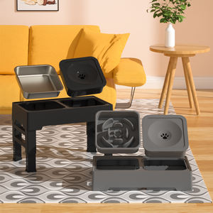 <span class=keywords><strong>ELSPET</strong></span>-Bol de nourriture surélevé pour chiens, logo personnalisé, 3 bols pour chiens, chats, 2024 - Product Image 6