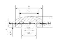 Capuchon de bouton tactile en silicone rouge de 10 mm, étanche, pour interrupteur d'alimentation JC-345