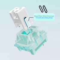 Interrupteurs de clavier mécaniques Kailh MX Switch Silent Linear, résistants à l'eau IP56, compatibles avec les claviers de jeu DIY