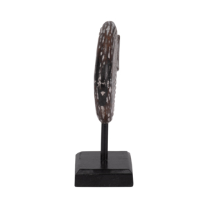 Statuetta di pesce in legno su supporto, scultura costiera per decorazioni domestiche, bagno, ufficio, espositore da scaffale, dettagli intagliati - Product Image 3