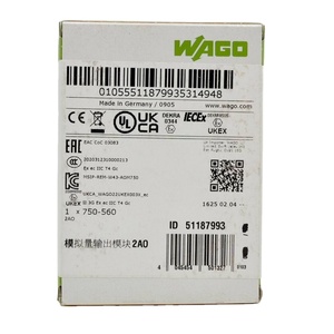 Nuevo y Original WAGOS 750-560, Salida Analógica de 2 Canales, 0...10 VDC, 10 Bits, 100 MW/24V, Sistemas de E/S WAGOS 750-560 - Product Image 1