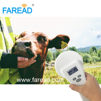 Lector de Etiquetas para Ganado de 134.2kHz, Duradero, ISO11784/5 FDX-B, HDX, FDX-A, Lector de Microchip RFID Portátil para Animales, USB y Bluetooth, Largo Alcance