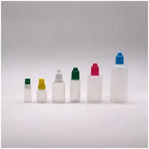 Garrafa aplicadora de olho vazia, frasco de cobre espremedor líquido para óleo essencial com tampa à prova de crianças