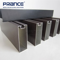 Faux plafond suspendu en aluminium linéaire à lamelles