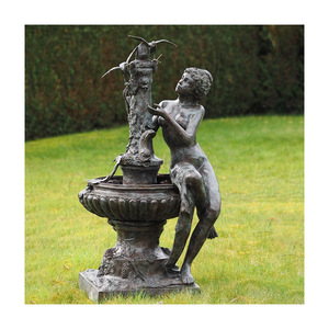 <span class=keywords><strong>Statue</strong></span> de fontaine d'eau en bronze pour <span class=keywords><strong>femme</strong></span>, grande sculpture d'animal en forme de tête de lion, décoration de jardin d'extérieur - Product Image 5
