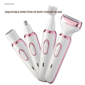 Máy nhổ lông mày tông đơ xách tay Bikini Tông đơ máy cạo râu mu tóc ướt & khô không dây 4 trong 1 Womens cho phụ nữ Tóc Cạo Râu - Product Image 5