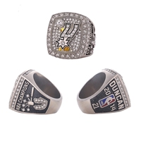 Anillo de Campeonato de Baloncesto 2014 de los San Antonio Spurs, Anillo de Hombre, Joyería de Plata, Aleación Deportiva, Joyería Fina para Hombre