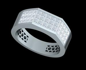 Anillo de Compromiso y Boda de Plata de Ley S925 con Incrustaciones de Diamantes Vintage de Lujo, Chapado en Oro de 14Kt, para Mujer - Product Image 3