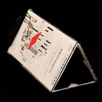 Support de menu de table rotatif en acrylique transparent pour photos, idéal pour restaurants, cafés, clubs, bars – Personnalisable en taille et couleur – Présentoir publicitaire