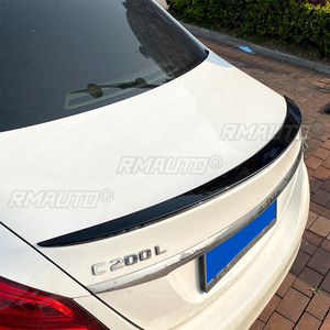 Mercedes-Benz W205 Sedan Rear Spoiler for C300 C180 C200 C260 2015-2021 Carbon Material Trunk Wing Decklid Trim <b>Splitter</b> Lip - Product Image 6