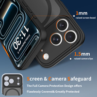 Funda Magnética con Carga Inalámbrica para iPhone 17 18 Pro Max, Marco Metálico para Cámara, Acabado Mate, Antigolpes