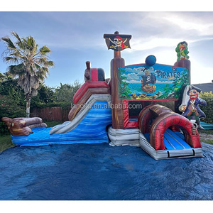 Castillo de salto inflable Langko con toboganes <span class=keywords><strong>para</strong></span> niños, <span class=keywords><strong>piscina</strong></span> de agua combinada <span class=keywords><strong>para</strong></span> <span class=keywords><strong>comprar</strong></span> - Product Image 1