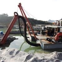 Bateau de dragage ou soussière à sable mini portable à assemblage rapide, populaire au Cameroun, en promotion