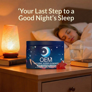 Gummies aux herbes chinoises naturelles pour le sommeil des adultes, faciles à mâcher, complément relaxant pour la nuit, marque privée - Product Image 2