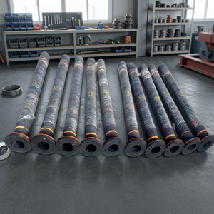 สายยางยาง EPDM แบบมีหน้าแปลน ทนแรงดันสูง เสริมลวดเหล็กเกลียว หนา 12 มม. ทนทานต่อการสึกหรอ ใช้กับสารเคมี - Product Image 3