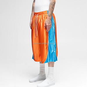 Custom <strong>Men's</strong> <strong>Long</strong> <strong>Shorts</strong> Patchwork Bball Gym Sports Jersey Football Streetwear Basketball <strong>Shorts</strong> Polyester Baggy Running <strong>Shorts</strong> - Product Image 2