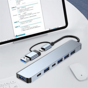 <span class=keywords><strong>7</strong></span>-in-1 dual-head multi-function ความเร็วสูง 3.0 ฮับ usb อะแดปเตอร์ 8-in-1 2.0/3.0 usb C hub - Product Image 4
