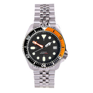 Tandorio-Reloj Automático SKX 3,8 para hombre, pulsera deportiva de acero NH35A de 41mm, con flecha y zafiro, pedido por 1 unidad - Product Image 3